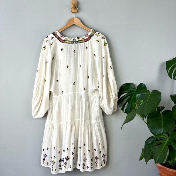 Free People Light It Up Embroidered Tunic Dress - Picture 2 of 14